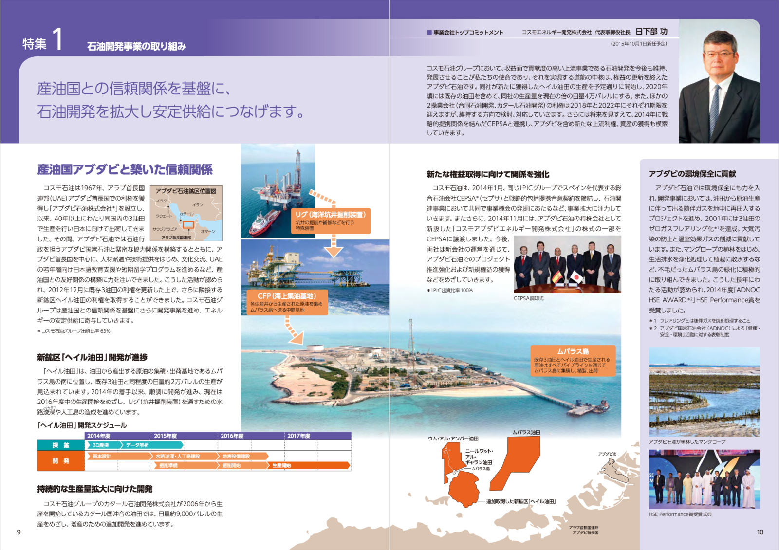 コスモ石油 コーポレートレポート 2015