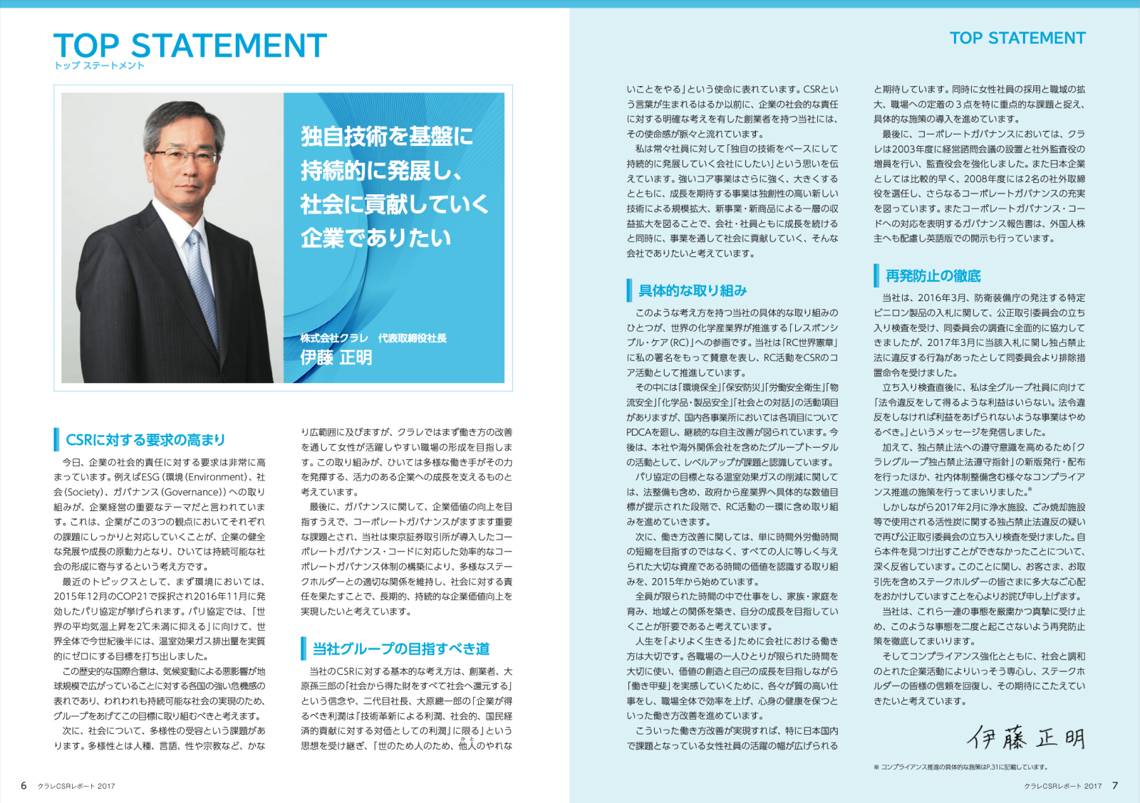 クラレ CSRレポート 2017